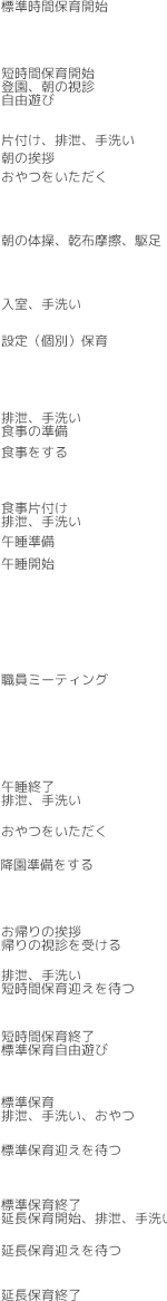 1日の流れテキスト