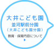 大井こども園 並河駅前分園(大井こども園分園) 保育内容について